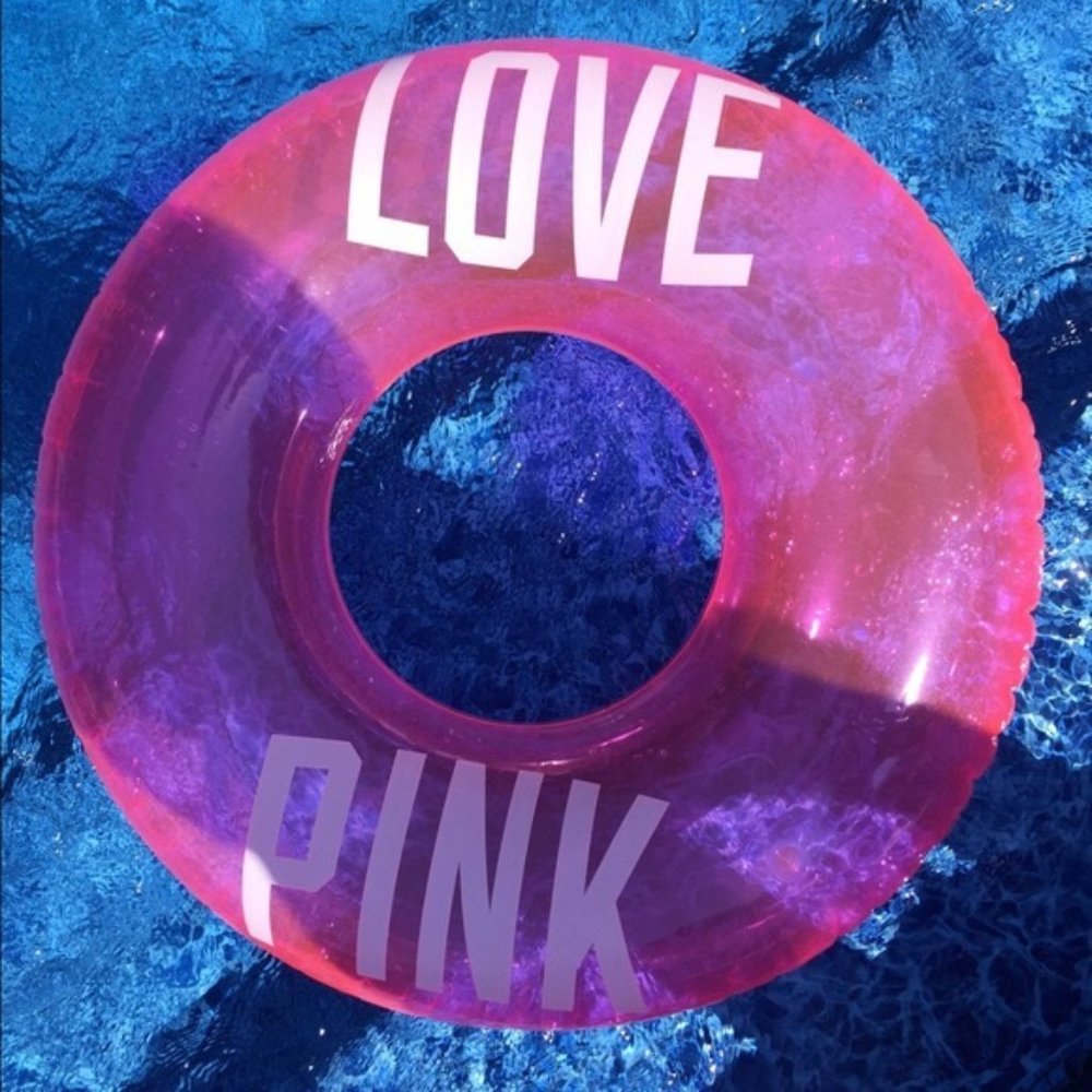 VS Pink Inflatable Pool Float - Picture 3 of 3